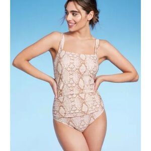 Kona Sol Women's One Piece Swimsuit Ruched Medium Coverage Bathing Suit